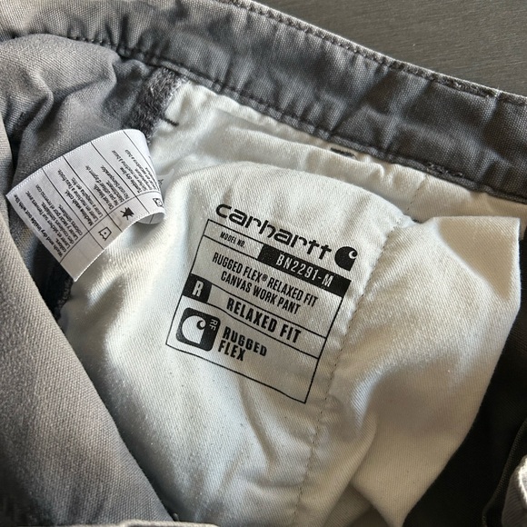 Carhartt Rugged Flex Work Men's Charcoal Cargo Pants - Picture 7 of 8
